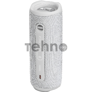 Портативная акустика JBL Flip 6 белый Bluetooth 5.1, время воспроизведения музыки 12 ч, емкость аккумулятора 4800 mAh, время заряда аккумулятора 2,5 ч, цвет белый