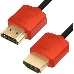 Greenconnect Кабель SLIM 1.5m HDMI 2.0, красные коннекторы Slim, OD3.8mm, HDR 4:2:2, Ultra HD, 4K 60 fps 60Hz, 3D, AUDIO, 18.0 Гбит/с, 32/32 AWG, GCR-51214 Greenconnect Кабель SLIM 1.5m HDMI 2.0, красные коннекторы Slim, OD3.8mm, HDR 4:2:2, Ultra HD, 4K 60 fps 60Hz, 3D, AUDIO, 18.0 Гбит/с, 32/32 AWG, GCR-51214, фото 3