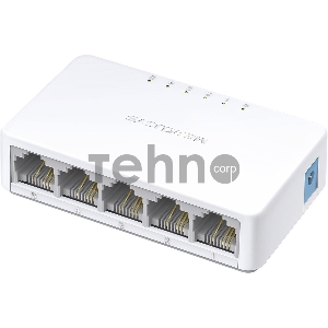 Коммутатор Mercusys MS105, 5 портов Ethernet 100 Мбит/с
