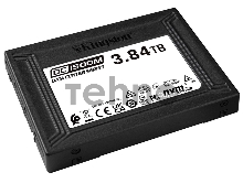 Твердотельный накопитель Kingston DC1500M, 3840GB, SSD, U.2, NVMe, PCIe 3.0 x4, 3D TLC, R/W 3100/2700MB/s, IOPs 480 000/210 000, 7000TBW, DWPD 1 (5 лет)