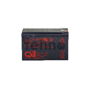 Батарея CSB серия GP, GP1272, напряжение 12В, емкость 7.2Ач (разряд 20 часов), макс. ток разряда (5 сек.) 100А, ток короткого замыкания 304А, макс. ток заряда 2.8A, свинцово-кислотная типа AGM, клеммы F1, ДxШxВ 150.9x64.8x98.6мм., вес 2.4кг., срок службы 5