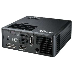 Проектор Optoma ML750e (DLP, LED, WXGA 1280x800, 700Lm, 15000:1, HDMI, USB, MHL, MicroSD, 1x1W speaker, 3D Ready, led 20000hrs, Black, 0.38kg)