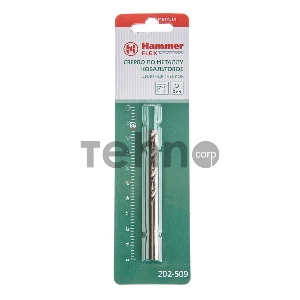 Сверло HAMMER Flex 202-509 DR CO 5,00мм*86мм  кобальт M35, DIN338, HRC65-70