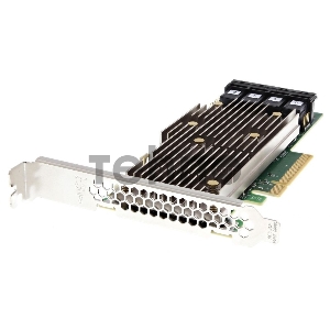 Контроллер MegaRAID 9460-16I SGL (05-50011-00), PCIe 3.1 x8 LP, SAS/SATA/NVMe, RAID 0,1,5,6,10,50,60, 16port(4 * int SFF8643), 4GB Cache, 3516ROC