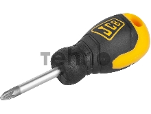 Отвертка JCB, хромомолибденовая сталь S2, двухкомпонентная рукоятка, магнитный наконечник, PZ №2х40мм