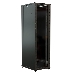 Шкаф серверный WRline (WR-TT-2268-AS-RAL9004) напольный 22U 600x800мм пер.дв.стекл задн.дв.стал.лист 2 бок.пан. 800кг черный 710мм 1166мм IP20 сталь, фото 2