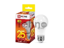 Лампа светодиодная IN HOME LED-A65-VC 25Вт 230В Е27 3000К 2250Лм 4690612024066