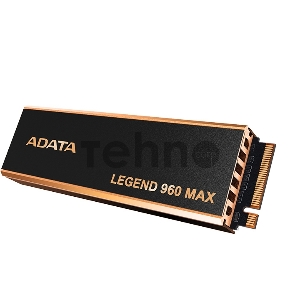 Твердотельный накопитель ADATA SSD LEGEND 960 MAX, 4000GB, M.2(22x80mm), NVMe 1.4, PCIe 4.0 x4, 3D NAND, R/W 7400/6800MB/s, IOPs 700 000/550 000, TBW 3120, DWPD 0.43, with BIG Heat Spreader (5 лет)