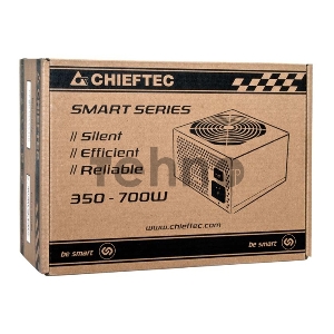 Блок питания Chieftec 600W RTL GPS-600A8 {ATX-12V V.2.3 PSU with 12 cm fan, Active PFC, fficiency >80% with power cord 230V only}