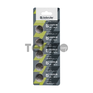Батарейка Defender литиевая CR2032-5B Батарейка Defender литиевая CR2032-5B