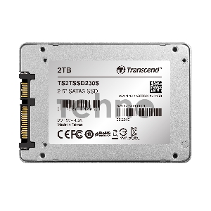 Твердотельный накопитель Transcend 2TB SSD, 2.5, SATA III 6Gb/s SSD230 3D NAND
