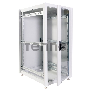 Шкаф коммутационный ЦМО (ШТК-Э-24.6.8-13АА) 24U 600x800мм пер.дв.стекл металл 2 бок.пан. 540кг серый