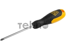 Отвертка JCB, хромомолибденовая сталь S2, двухкомпонентная рукоятка, магнитный наконечник, PZ №1х100мм