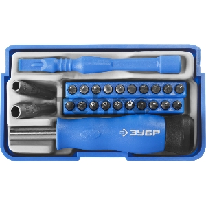 Отвертка с битами для точных работ и мобильных устройств 24 предм., ЗУБР