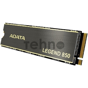Твердотельный накопитель SSD M.2 2280 2TB ADATA LEGEND 850 Client SSD [ALEG-850-2TCS] PCIe Gen4x4 with NVMe, 5000/4500, IOPS 400/550K, MTBF 2M, 3D NAND, 2000TBW, 0,55DWPD, Heat Sink, SMI SM2269XT, Work with PS5, RTL