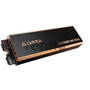 Твердотельный накопитель ADATA SSD LEGEND 960 MAX, 4000GB, M.2(22x80mm), NVMe 1.4, PCIe 4.0 x4, 3D NAND, R/W 7400/6800MB/s, IOPs 700 000/550 000, TBW 3120, DWPD 0.43, with BIG Heat Spreader (5 лет)