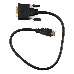 Кабель HDMI-DVI Gembird/Cablexpert CC-HDMI-DVI-0.5M, 19M/19M, 0.5м, single link, черный, позол.разъемы, экран, пакет, фото 1