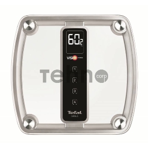 Весы напольные электронные Tefal PP5150V1 макс.160кг серебристый Весы напольные электронные Tefal PP5150V1 макс.160кг серебристый