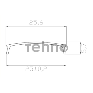 Рассеиватель для профиля матовый 28, 2 м REXANT
