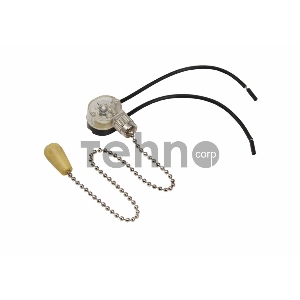 Выключатель для настенного светильника c проводом и деревянным наконечником  «Silver» REXANT