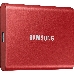 Твердотельный накопитель Samsung SSD 2TB T7 Touch, USB Type-C, R/W 1000/1050MB/s, Red, фото 20