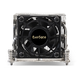 Кулер ExeGate EX293443RUS ESNK-P0048AP4.PWM.2U.2011.Cu (Al+Cu, 2U, 4 тепл. трубки, LGA2011/2066, TDP 135W, Fan 80mm, PWM, 2100-6800RPM, 2 ball bearing, 4pin, 52db, 345г, на винтах, с термопастой, Retail box)