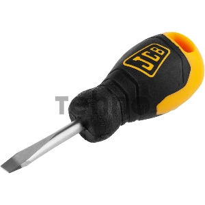 Отвертка JCB, хромомолибденовая сталь S2, двухкомпонентная рукоятка, магнитный наконечник, SL 6,5х40мм