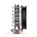 Кулер ExeGate Wizard EXX400V2-PWM.FRGB (Al+Cu, 4 тепл.трубки, LGA775/1150/1151/1155/1156/1200/1700/AM2/AM2+/AM3/AM3+/AM4/FM1/FM2/754/939/940, TDP 140W, Fan 120mm, PWM, 800-2400RPM, Hydro bearing, 4pin, 11-24db, 585г, FRGB подсветка, с термопастой, на защелках, Color Box), фото 6