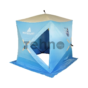 Палатка зимняя WOODLAND ICE FISH 4, 180х180х210 см (синий)NEW