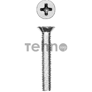 Винт DIN 965, M4 x 30 мм, 13 шт, кл. пр. 4.8, оцинкованный, ЗУБР