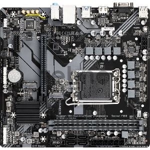 Материнская плата Gigabyte B760M H DDR4 Soc-1700 Intel B760 2xDDR4 mATX AC`97 8ch(7.1) GbLAN RAID+VGA+HDMI