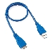 Кабель Gembird/Cablexpert CCP-mUSB3-AMBM-0.5M Кабель USB 3.0 Pro , AM/microBM 9P, 0.5м, экран, синий, фото 1