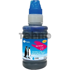 Чернила G&G GG-T6732C голубой100мл для Epson L800, L805, L810, L850