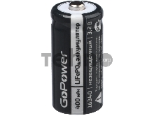 Аккумулятор Li-ion GoPower 16340 PK1 3V 650mAh с защитой (1/8/400)