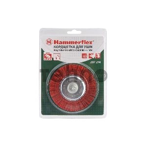 Кордщетка Hammer Flex 207-214 100мм d6 радиальная нейлоновая, с хвостовиком Кордщетка Hammer Flex 207-214 100мм d6 радиальная нейлоновая, с хвостовиком