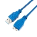 Кабель Gembird/Cablexpert CCP-mUSB3-AMBM-0.5M Кабель USB 3.0 Pro , AM/microBM 9P, 0.5м, экран, синий, фото 3