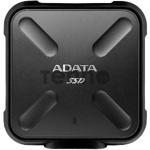 Внешний SSD 3.3 1TB ADATA SD700 External SSD ASD700-1TU3-CBK USB 3.1 Gen 1, 440/440, MTBF 2M, 3D V-NAND TLC, 800TBW, IP68, Black, Retail