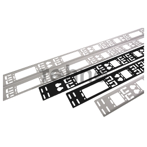 Вертикальный кабельный органайзер в шкаф, ширина 150 мм 42U, черный