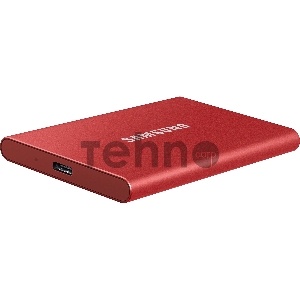 Твердотельный накопитель Samsung SSD 2TB T7 Touch, USB Type-C, R/W 1000/1050MB/s, Red
