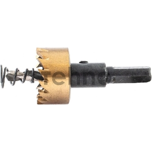 Коронка по металлу HSS, 26 мм, нитридтитановое покрытие //Denzel