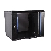 Шкаф телеком. настенный разборный 6U (600х520) дверь стекло,цвет черный (ШРН-Э-6.500-9005), фото 1