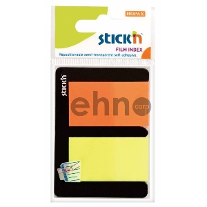 Закладки самокл. индексы пластиковые Stick`n 21039 25x45мм 2цв.в упак. 25лист европодвес Закладки самокл. индексы пластиковые Stick`n 21039 25x45мм 2цв.в упак. 25лист европодвес