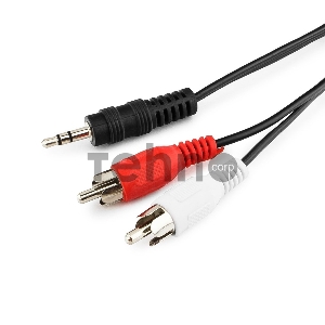 Кабель аудио Gembird, джек3.5 / 2xRCA, 10м CCA-458-10M