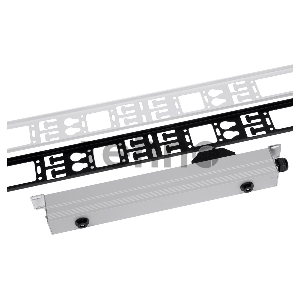 Вертикальный кабельный органайзер в шкаф, ширина 150 мм 42U, черный