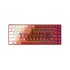 Клавиатура механическая беспроводная Dareu A84 Flame Red (красный), 84 клавиши, switch Holly (tactile), подключение проводное+Bluetooth+2.4GHz, аккумулятор 2000mAh