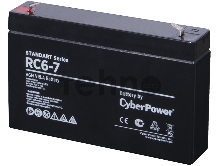 Аккумуляторная батарея SS CyberPower RC 6-7 / 6 В 7 Ач Battery CyberPower Standart series RC 6-7 / 6V 7 Ah