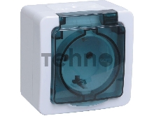 Розетка Iek ERMP12-K03-16-54-EC РСб20-3-ГПБд роз 1м с з/к о/у IP54 (цвет крышки:дымчатый) ГЕРМЕС PLUS