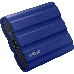 Накопитель  Samsung External SSD T7 Shield, 2TB, Type C-to-C/A, USB 3.2 Gen2, R/W 1050/1000MB/s, IP65, 88x59x13mm, 98g, Blue (12 мес.), фото 2