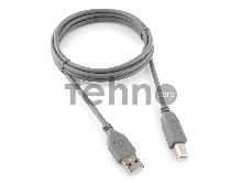 Кабель USB 2.0 Pro Cablexpert CCP-USB2-AMBM-6G, AM/BM, 1.8м, экран, серый