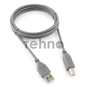 Кабель USB 2.0 Pro Cablexpert CCP-USB2-AMBM-6G, AM/BM, 1.8м, экран, серый